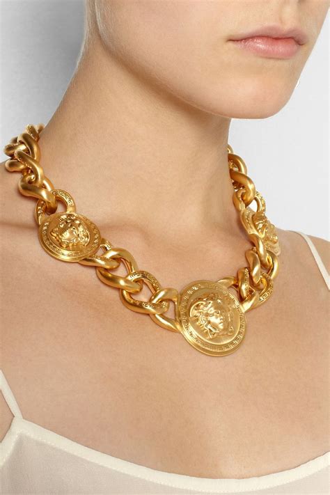 versace vintage necklace|Versace necklace real.